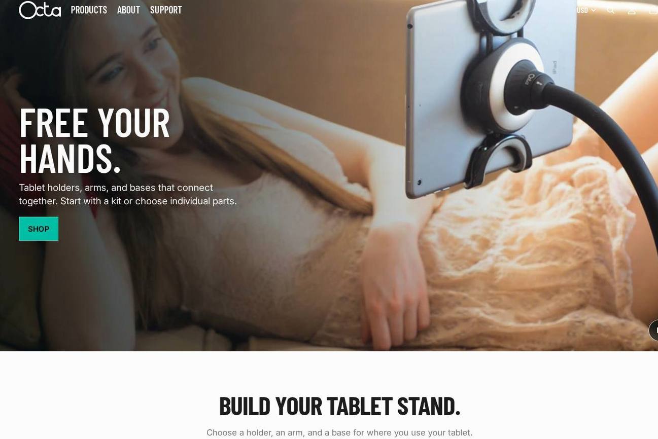 Screenshot of the OctaFX website